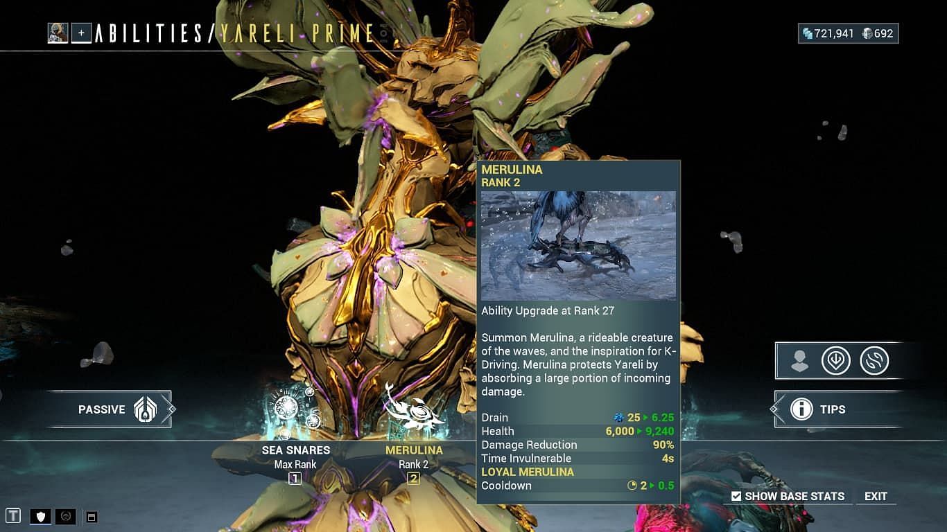 Loyal Merulina, in my opinion, is the main "fix" for this Warframe (Image via Digital Extremes)